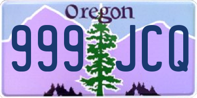 OR license plate 999JCQ