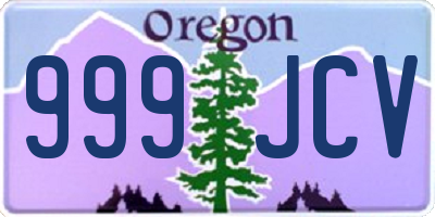 OR license plate 999JCV