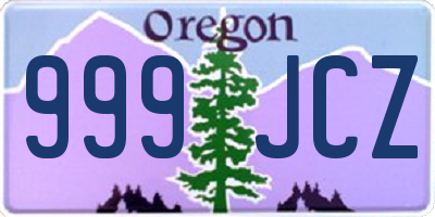 OR license plate 999JCZ