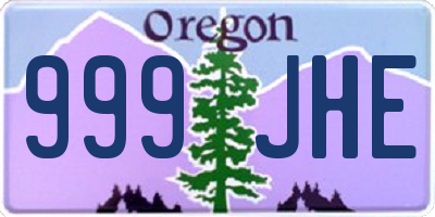 OR license plate 999JHE