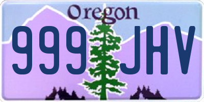 OR license plate 999JHV