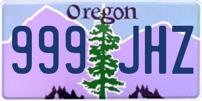 OR license plate 999JHZ