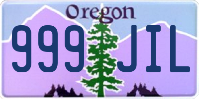 OR license plate 999JIL