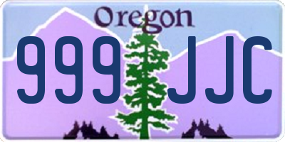 OR license plate 999JJC