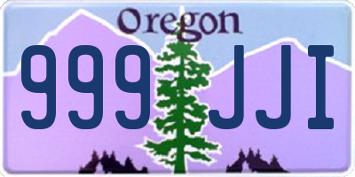 OR license plate 999JJI