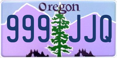 OR license plate 999JJQ