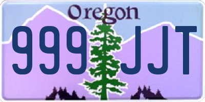 OR license plate 999JJT