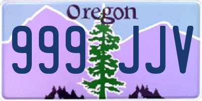 OR license plate 999JJV