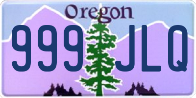 OR license plate 999JLQ