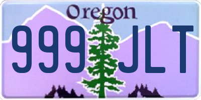 OR license plate 999JLT