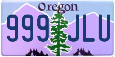 OR license plate 999JLU