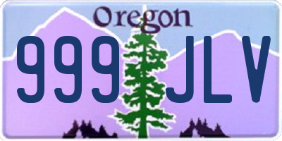 OR license plate 999JLV