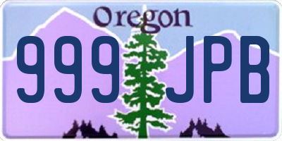 OR license plate 999JPB