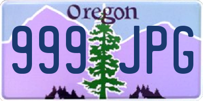 OR license plate 999JPG