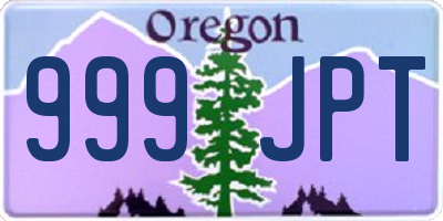 OR license plate 999JPT