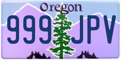 OR license plate 999JPV