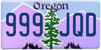 OR license plate 999JQD