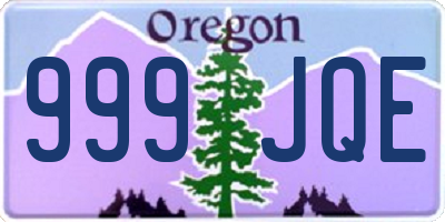 OR license plate 999JQE
