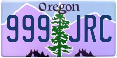 OR license plate 999JRC