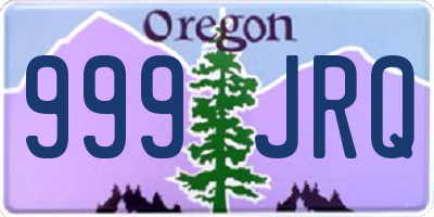 OR license plate 999JRQ