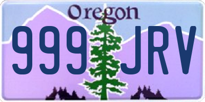 OR license plate 999JRV