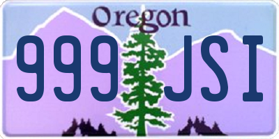 OR license plate 999JSI