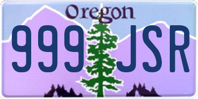 OR license plate 999JSR