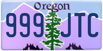 OR license plate 999JTC