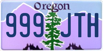 OR license plate 999JTH