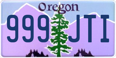 OR license plate 999JTI