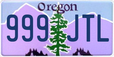 OR license plate 999JTL