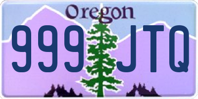 OR license plate 999JTQ