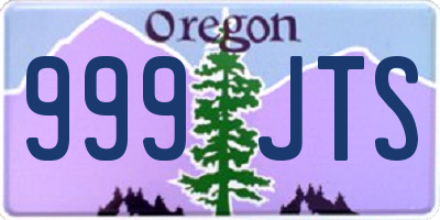 OR license plate 999JTS