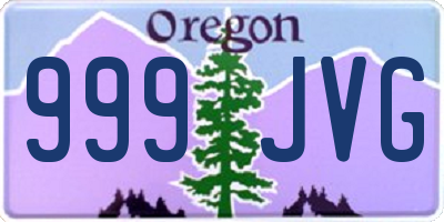 OR license plate 999JVG