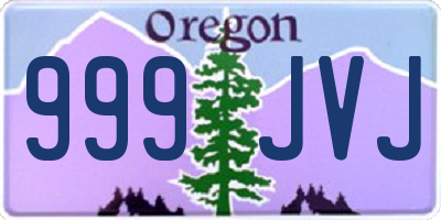 OR license plate 999JVJ