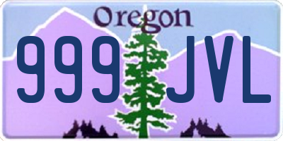 OR license plate 999JVL