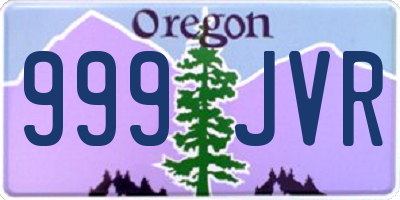 OR license plate 999JVR