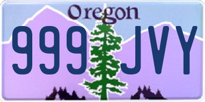 OR license plate 999JVY