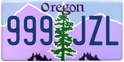 OR license plate 999JZL