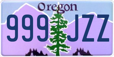 OR license plate 999JZZ