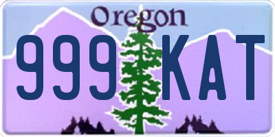 OR license plate 999KAT