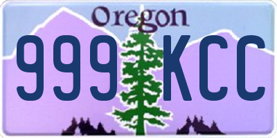 OR license plate 999KCC