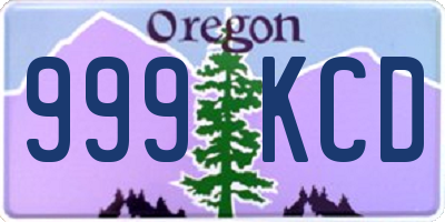 OR license plate 999KCD