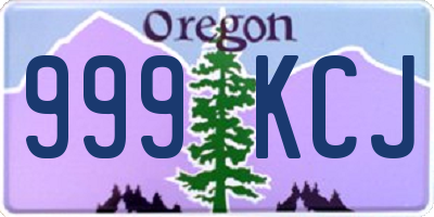 OR license plate 999KCJ