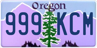 OR license plate 999KCM