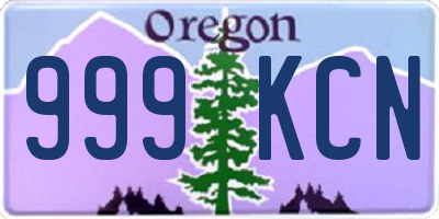 OR license plate 999KCN