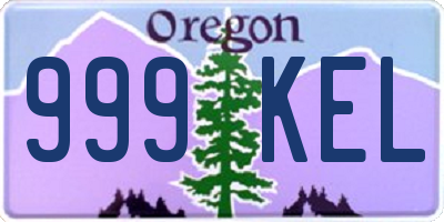 OR license plate 999KEL