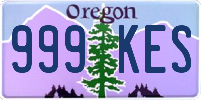 OR license plate 999KES