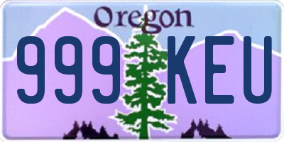 OR license plate 999KEU