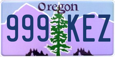 OR license plate 999KEZ